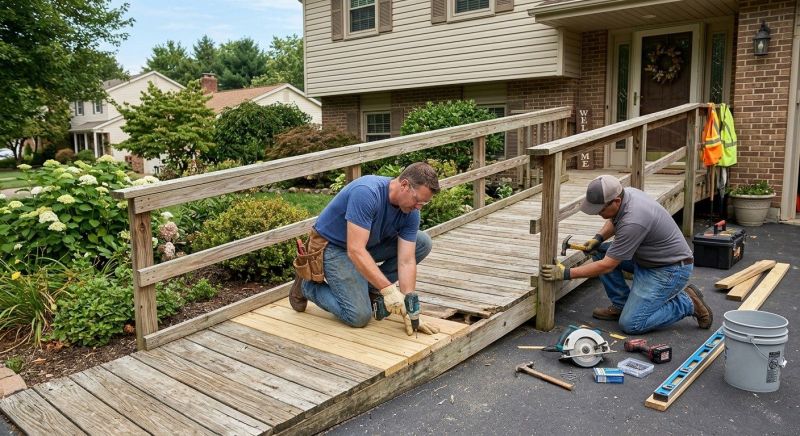 Entrance Ramp Installation in Wilmington, NC