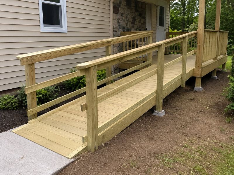 Porch Ramp Construction in Wilmington, NC