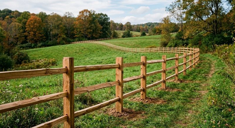 Rail Fence Installation in Pearland, TX