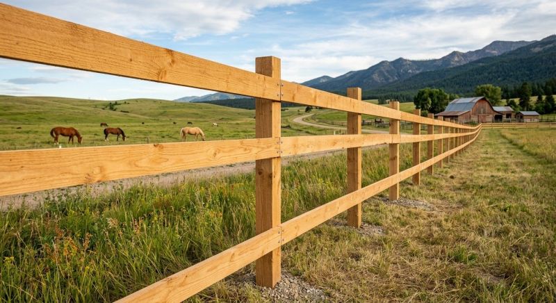 Rail Fence Replacement in Roseville, CA