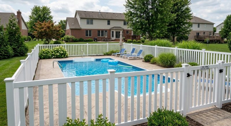 Vinyl Pool Fence Installation in St Louis, MO