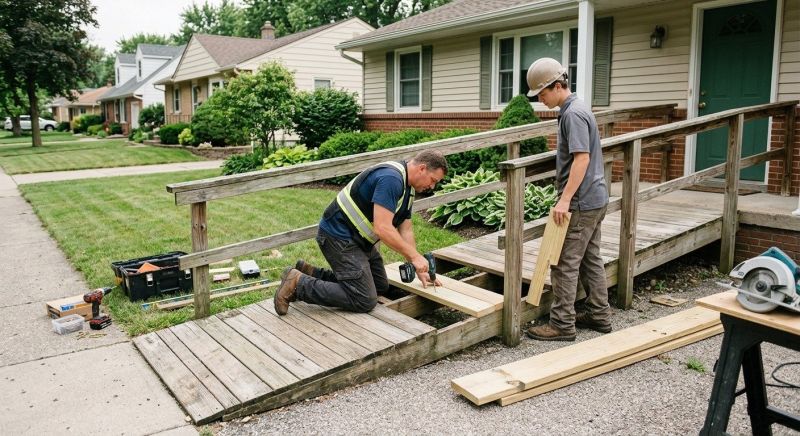 Wood Ramp Construction in Wilmington, NC